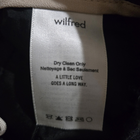 Aritzia Wilfred Gia Pants. Heather Dark Grey. 68%wool. 5% Cashmere. Size 2 - Picture 5 of 7